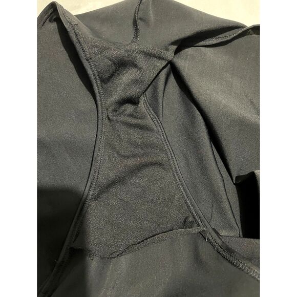 Art to wear swimming suit flower applique ruched waist cottage feminine women M - Picture 6 of 7